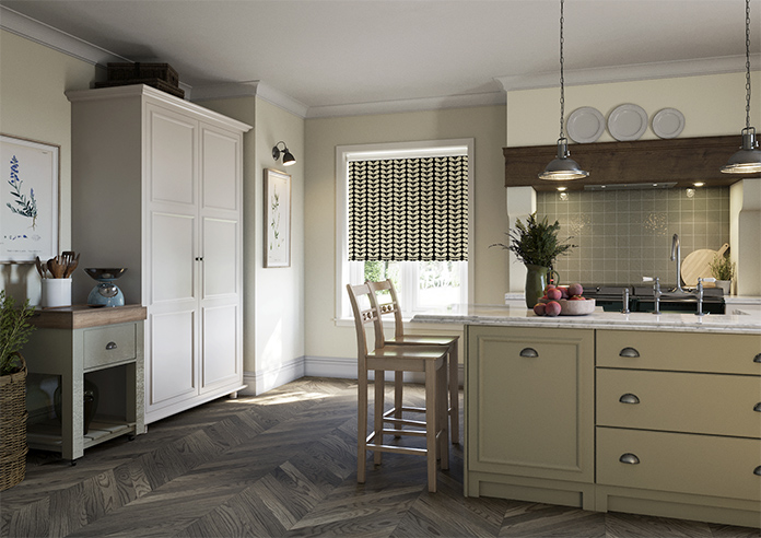 Orla Kiely Solid Stem, Black - Roller Blind - Image 7